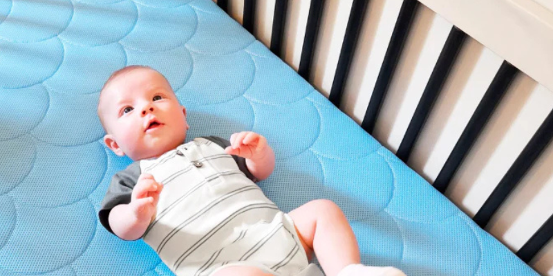 Baby in crib