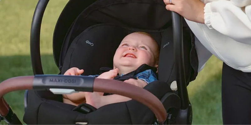 Baby Sitting in Maxi-Cosi Mico XP Infant Seat 