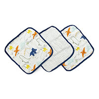 Pack of three wash cloths