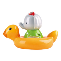 Elephant in duckie float plastic bath toy