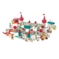Castle made of wooden blocks