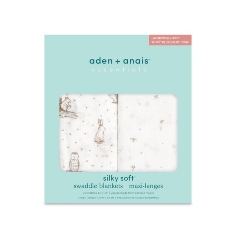 Essentials Silky Soft Muslin Swaddle - 2 Pack