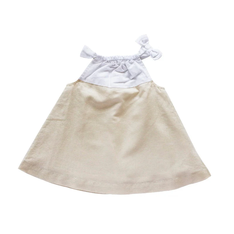 Bow Linen Dress | Snuggle Bugz Bow Linen Dress | Snuggle Bugz