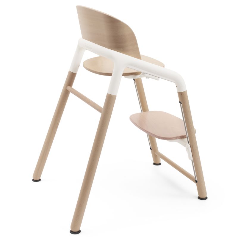 Giraffe Complete High Chair Set Neutral Wood/White