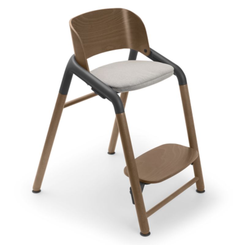 Giraffe Complete High Chair Set Warm Wood/Grey