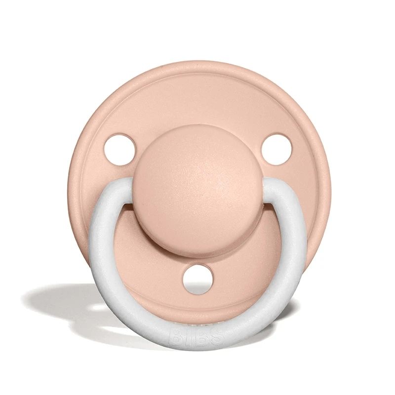 De Lux Natural Rubber Latex Pacifier - 2 Pack Blush Night
