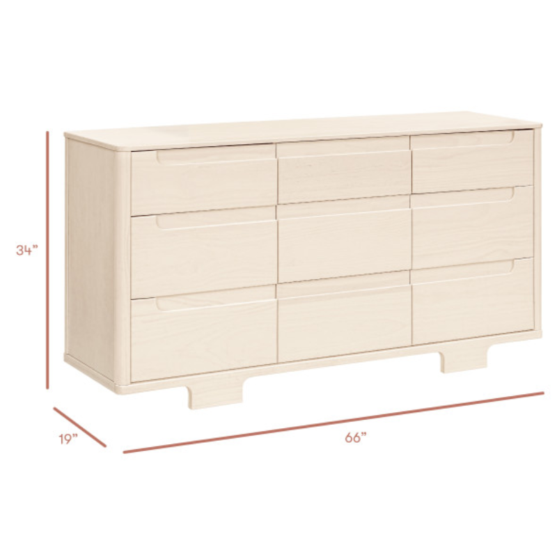 Yuzu 9-Drawer Dresser by Babyletto at $1199! Shop now at Nestled by Snuggle Bugz for Nursery & Décor.