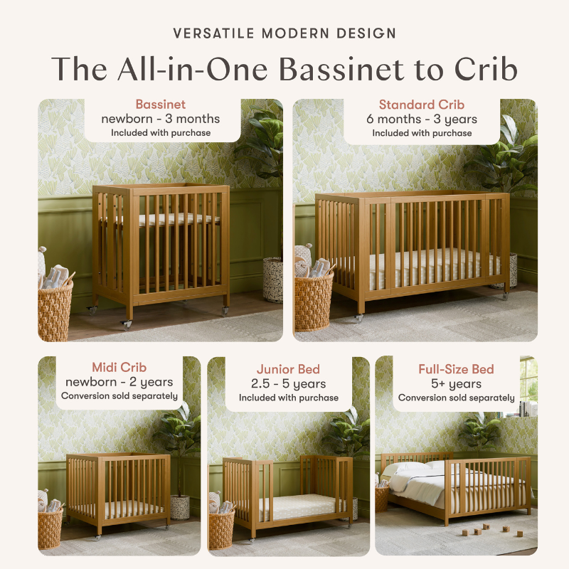 Rolli 9-in-1 Convertible All-Stages Crib