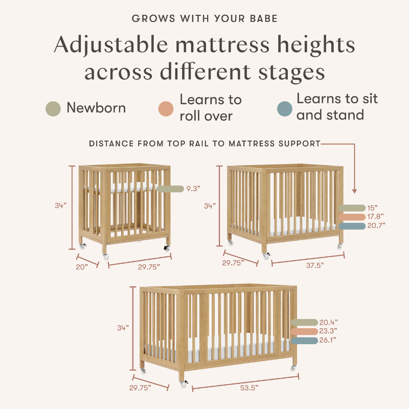 Rolli 9-in-1 Convertible All-Stages Crib