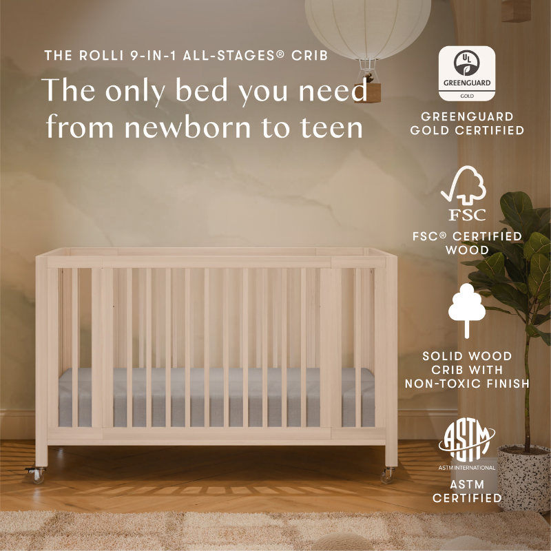 Rolli 9-in-1 Convertible All-Stages Crib