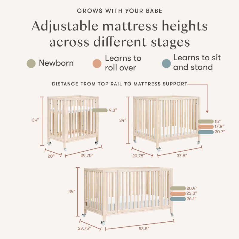 Rolli 9-in-1 Convertible All-Stages Crib