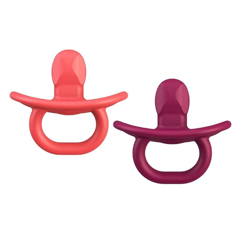 Jewl Orthodontic Silicone Pacifier - 2 Pack Pink