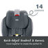 Advocate ClickTight Convertible Car Seat Black Ombre