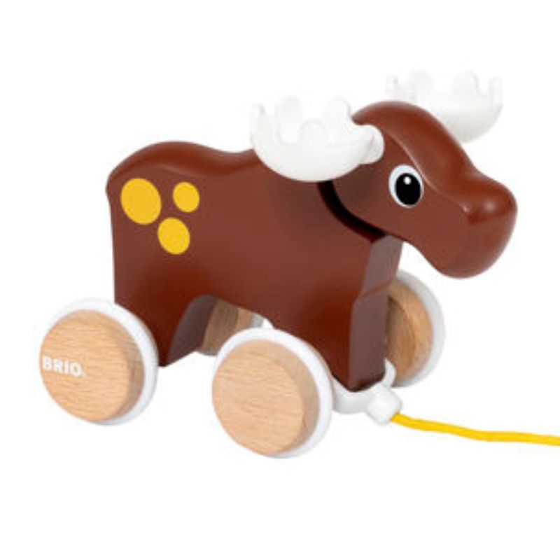 Pull-Along Moose Snuggle Bugz Canada's Baby Store