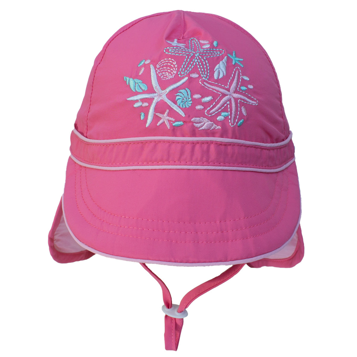 UV Flap Hat - Pink Lemonade M