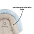 Cuddle Soft 2-in-1 Head Support Gray Blue