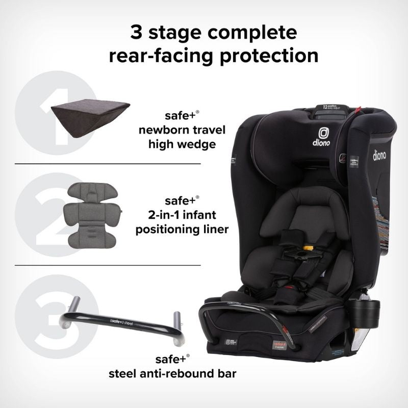 Radian 3 RXT Safe+ All-In-One Convertible Seat Jet Black