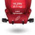 Monterey 2XT Latch 2-in-1 High Back Booster Car Seat Red
