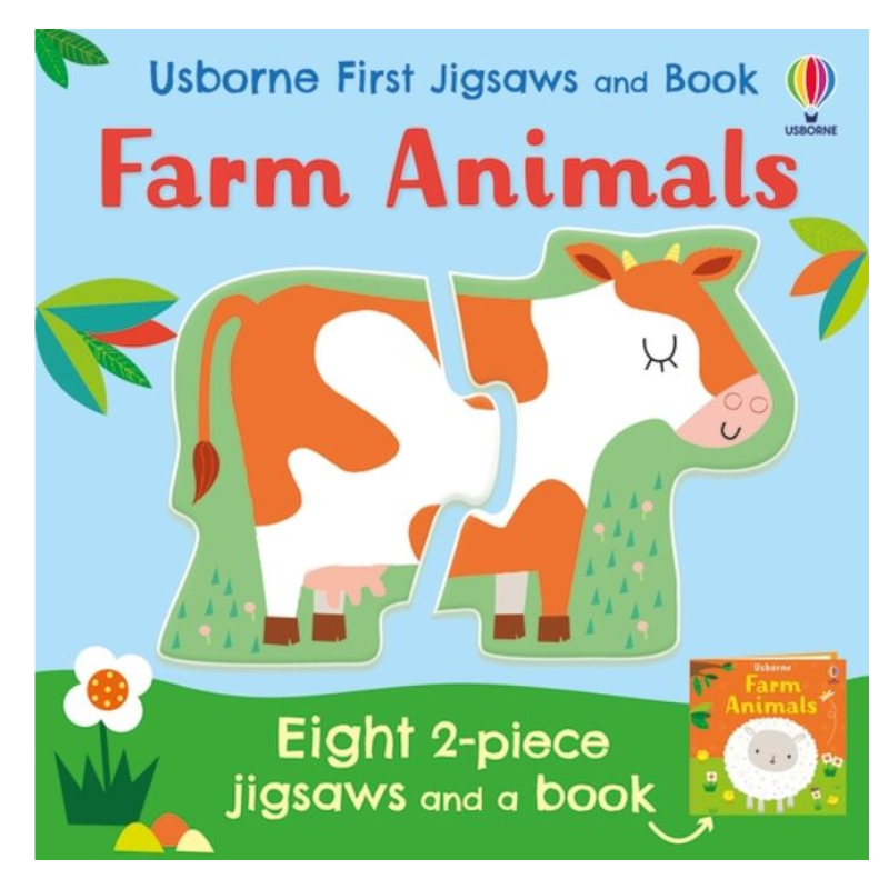 Usborne First Jigsaws and Book: Farm Animals