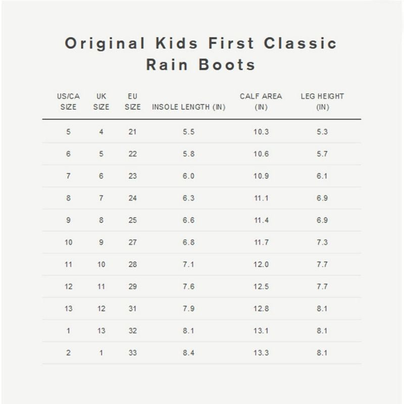 Original Kids First Classic Rain Boots