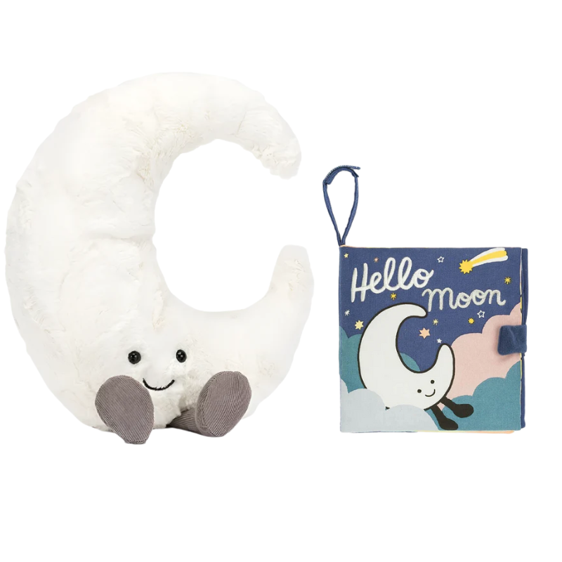 Amusable Moon and Sun Plush Book Bundle