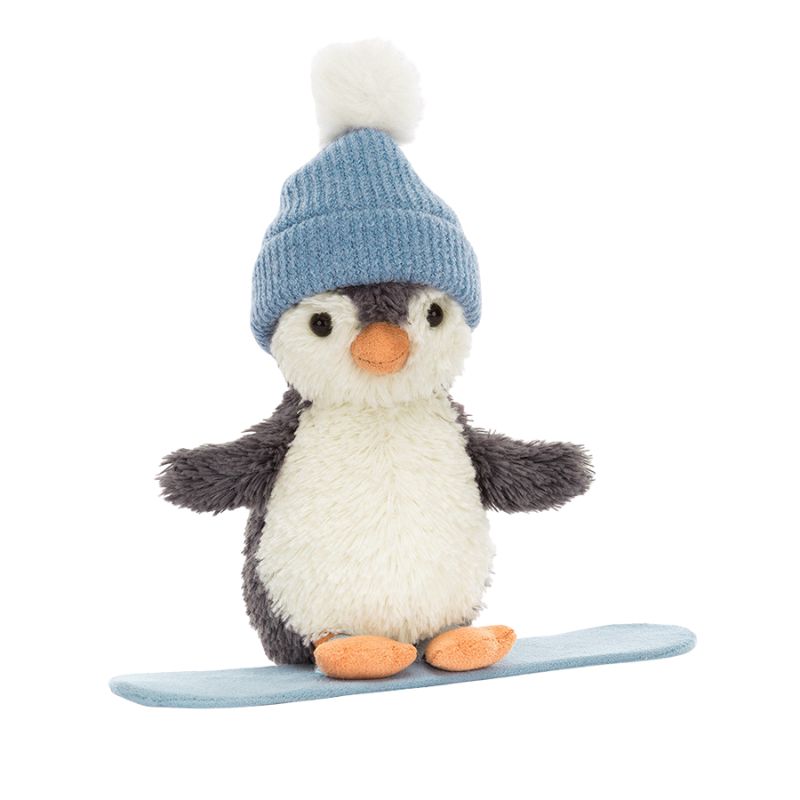 Peanut Penguin Snowboarding Plush Toy – Snuggle Bugz