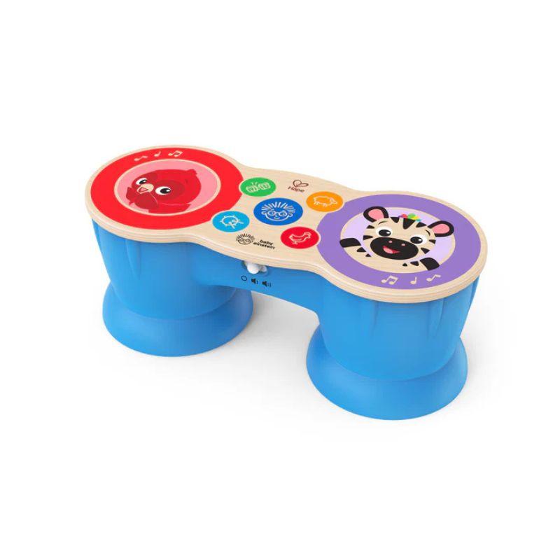 Upbeat Tunes Magic Touch Wooden Drum Musical Toy
