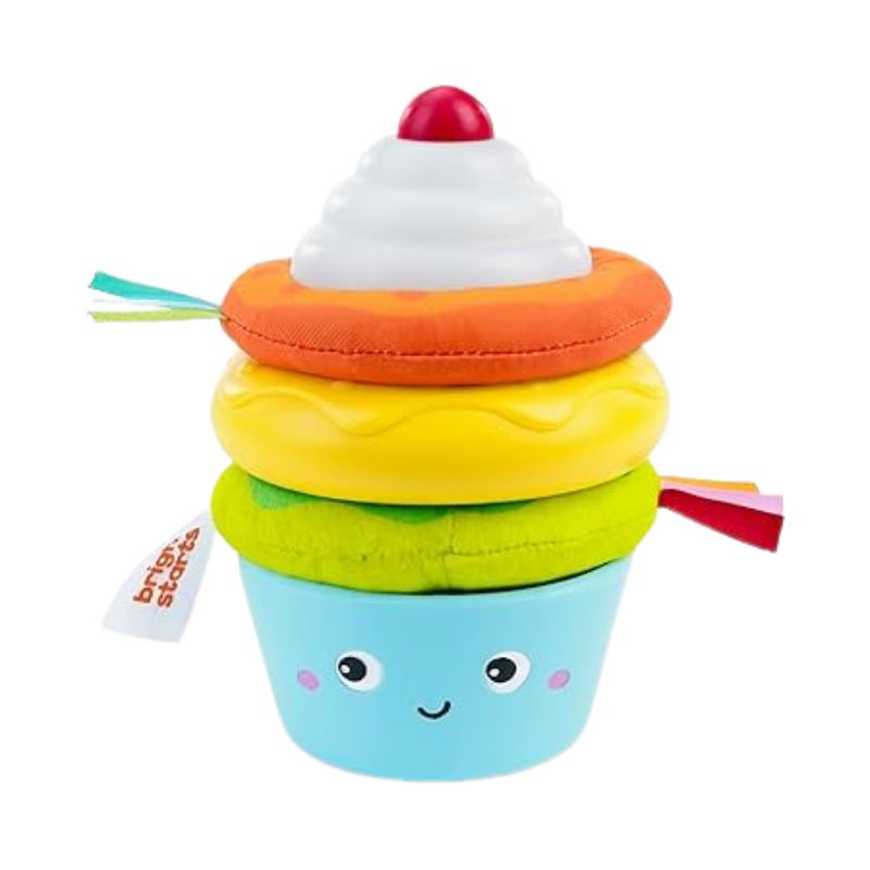 Cupcake Tower Stacking Toy with Teether