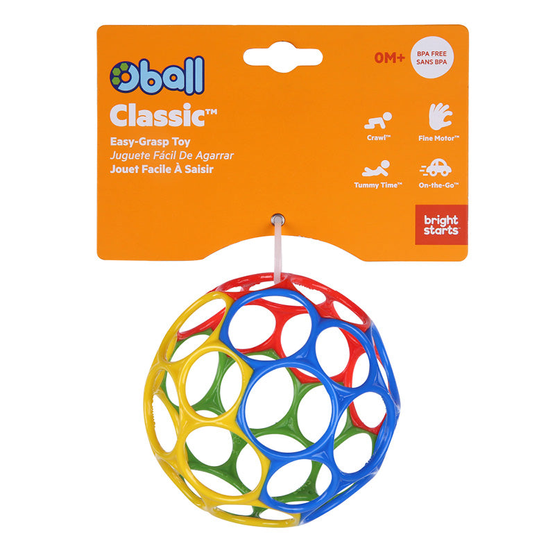 Oball Classic - 4" Red + Blue + Green + Yellow