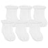 Terry Newborn Socks - 6 pack white