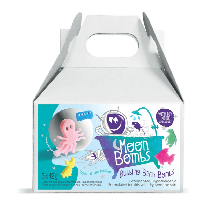 Bath Aid 入浴剤 2袋とラフドット2個のセット　新品、未使用 Moon Bath Bombs with Toy | Snuggle Bugz | Canada's Baby Store