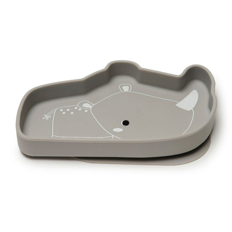 Silicone Snack Plates Rylie the Rhino