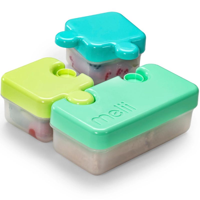 Puzzle Containers Lime+Blue+Green