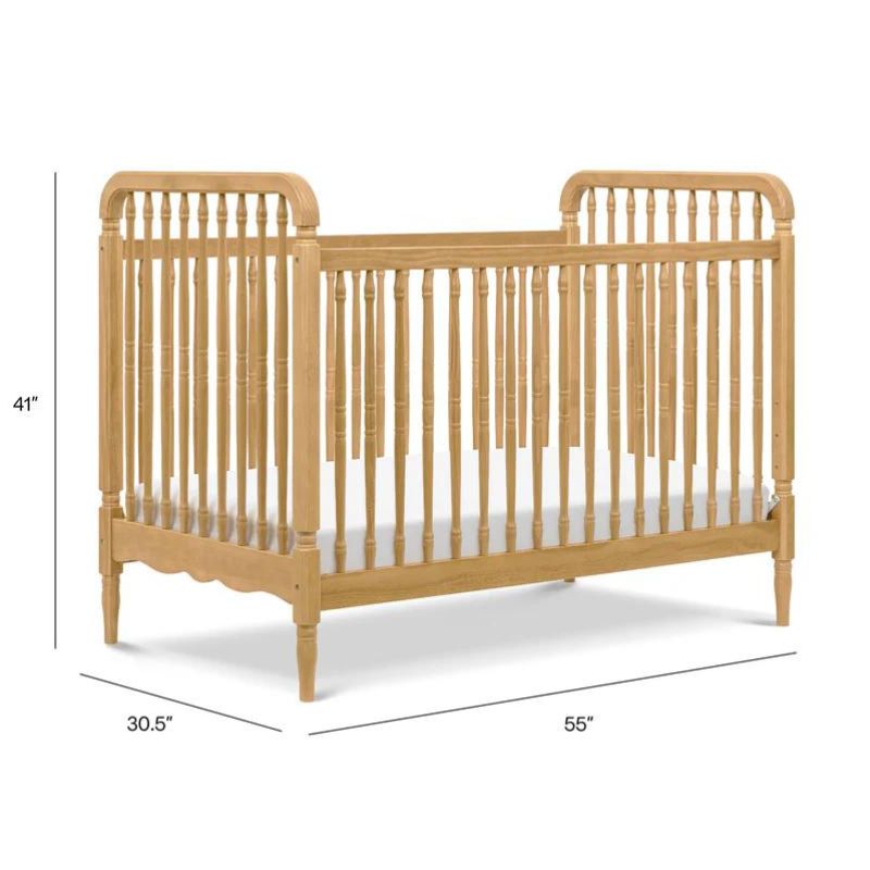 Liberty 3-in-1 Convertible Spindle Crib by Namesake at $599! Shop now at Nestled by Snuggle Bugz for Cribs.