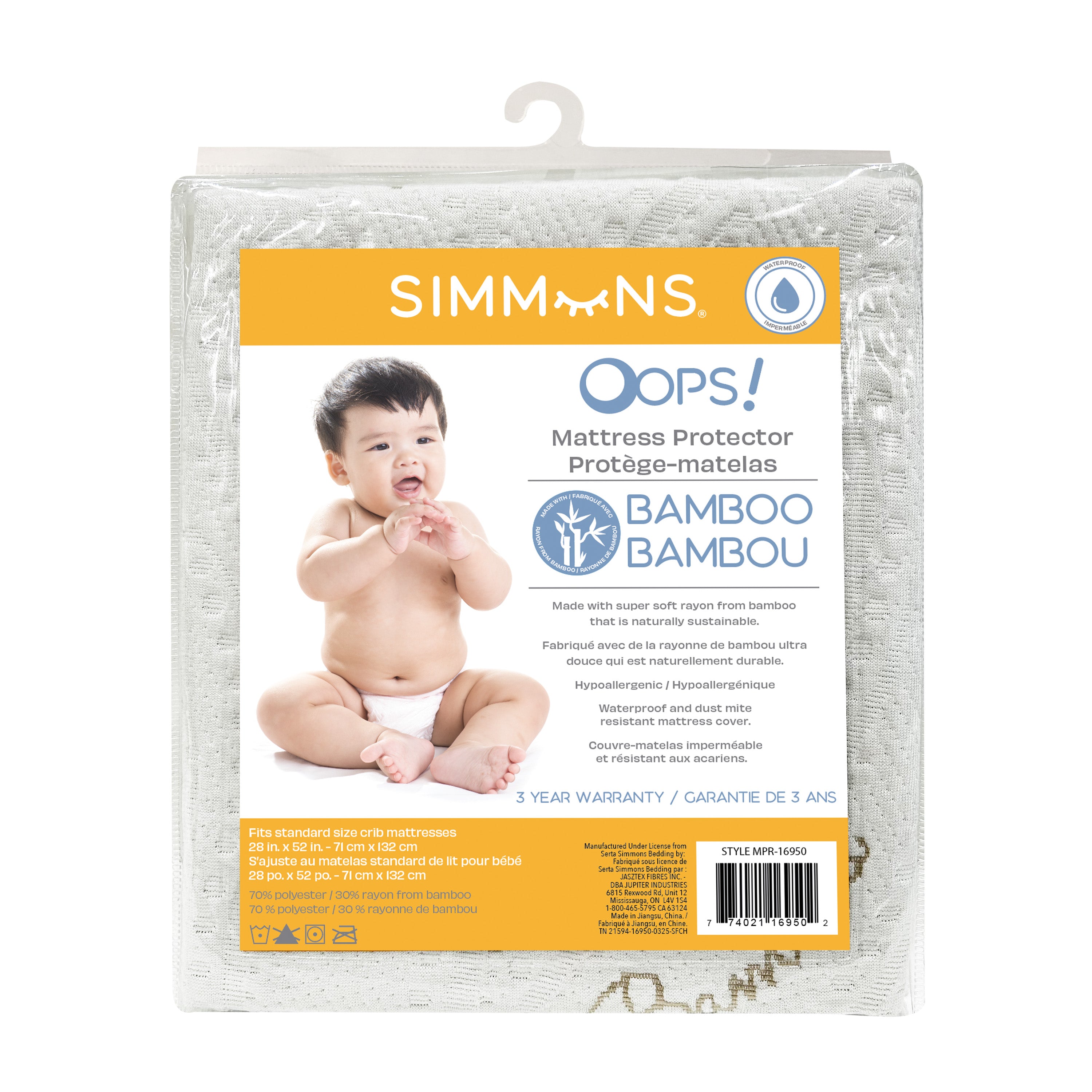 Bamboo Crib Mattress Protector