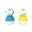 Bathtime Wobblers Blue and Yellow