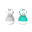 Bathtime Wobblers Cool Grey and Green