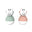 Bathtime Wobblers Mint Green and Dusty Pink