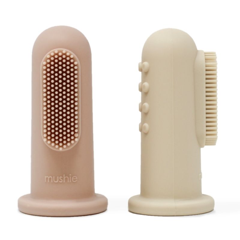 Finger Toothbrush Sand and Blush
