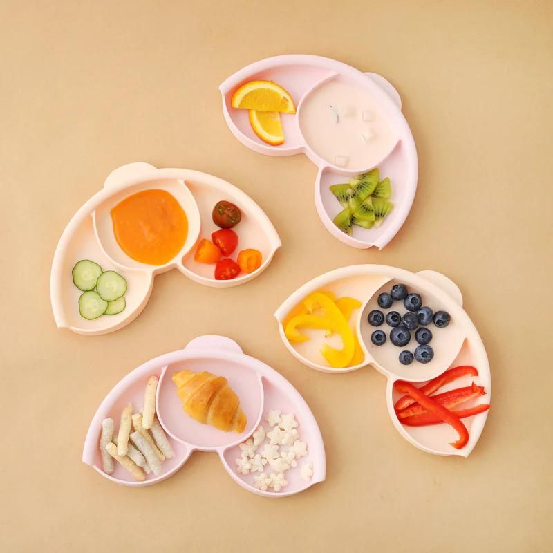 Healthy Meal Plate Set Toffee & Peach
