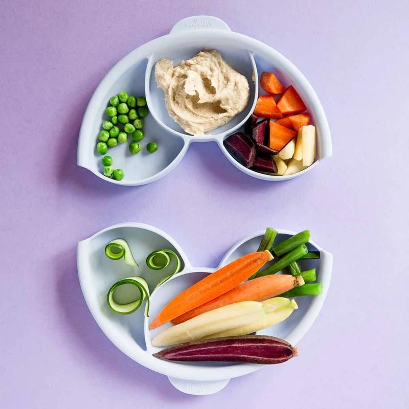 Healthy Meal Plate Set Vanilla & Aqua