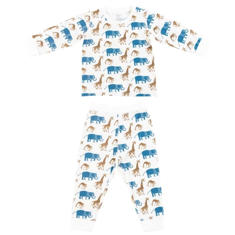 Pyjama 1 pièce en bambou - Safari 1-2 mois