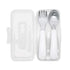 On-the-Go Fork & Spoon Set with Case Navy