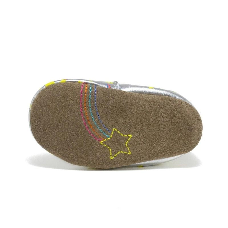 Soft Sole Girl Shoes Sun Rainbow Clouds 