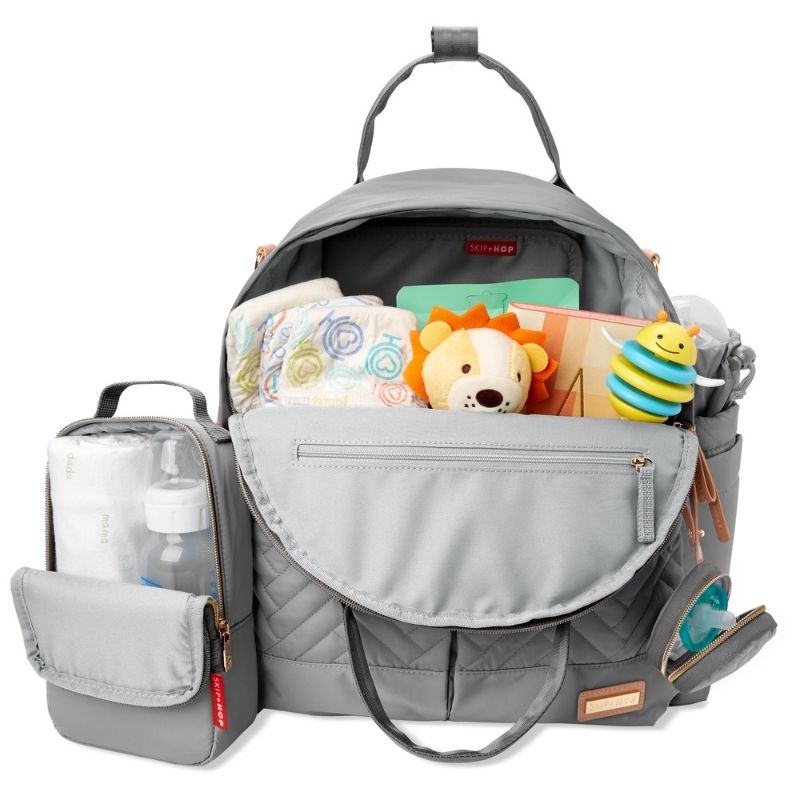 6-in-1 Diaper Backpack Set Dove