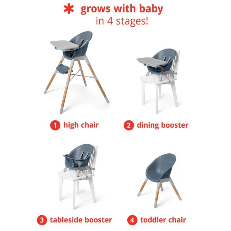 EON 4-in-1 Multi-Stage High Chair Slate Blue