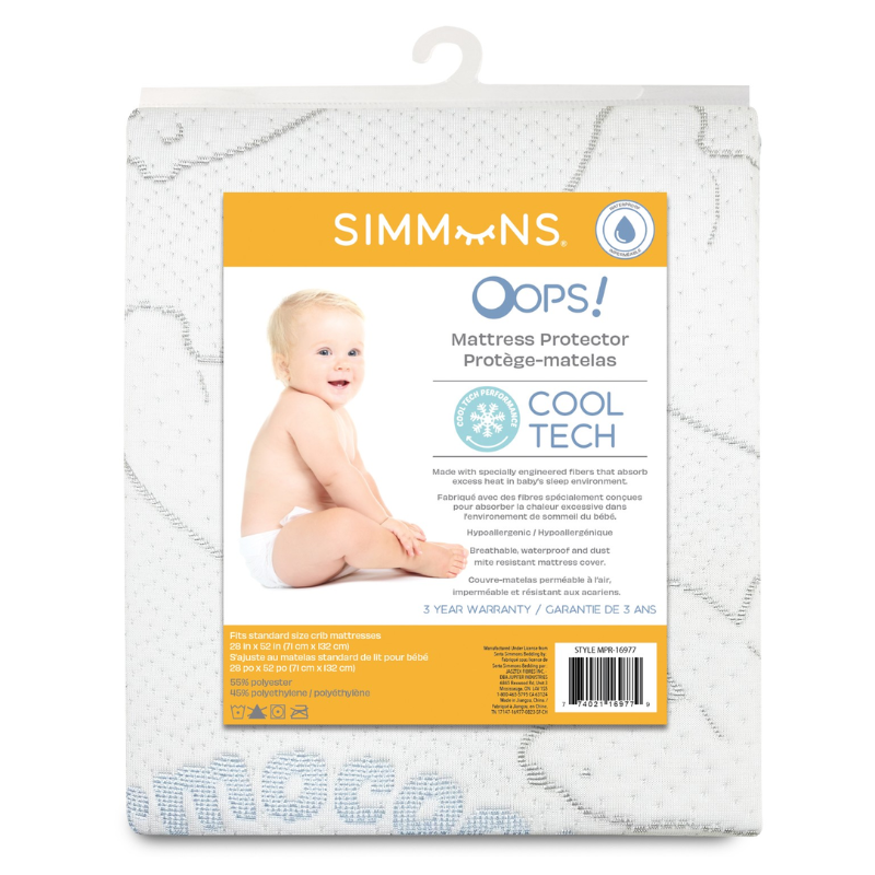 Simmons OOPS CoolTech Crib Mattress Protector