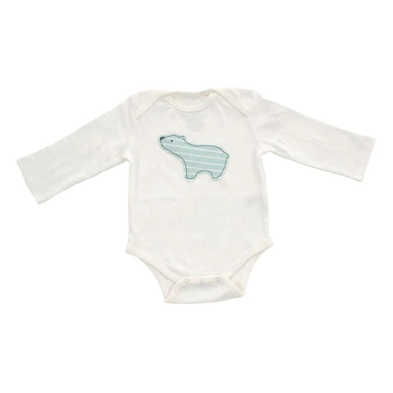 SILKBERRY SILKBERRY BABY BAMBOO LONG SLEEVE ONESIE