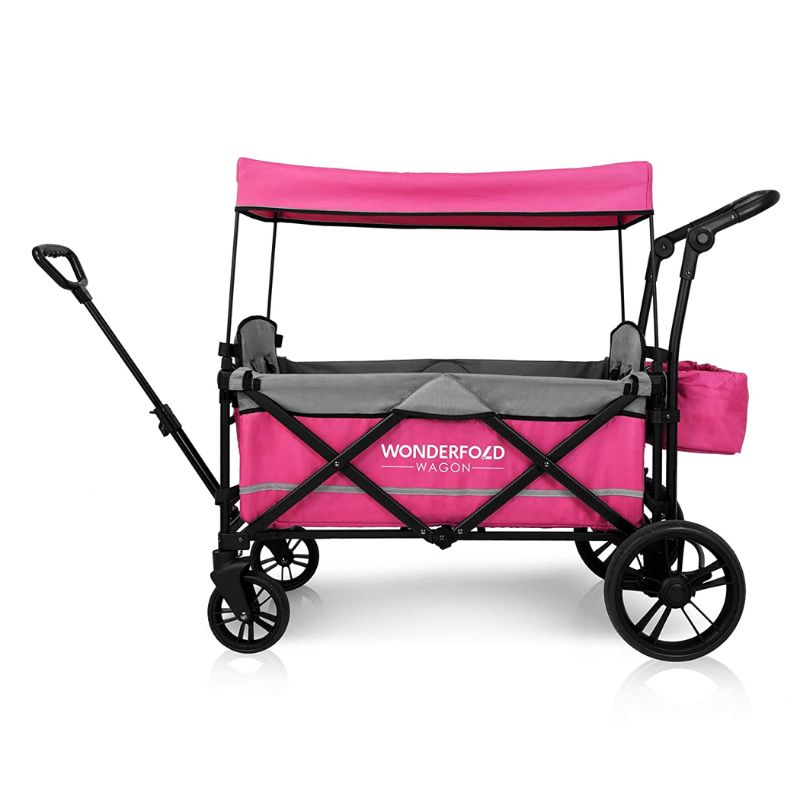 X2 2 Passenger Push & Pull Stroller Wagon Pretty n Pink