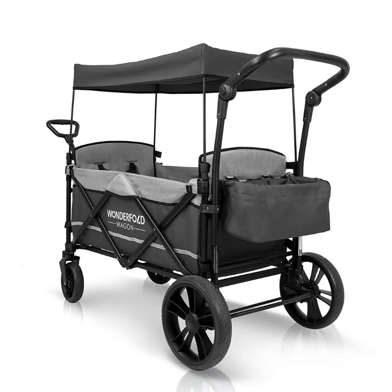 X2 2 Passenger Push & Pull Stroller Wagon Stone Grey